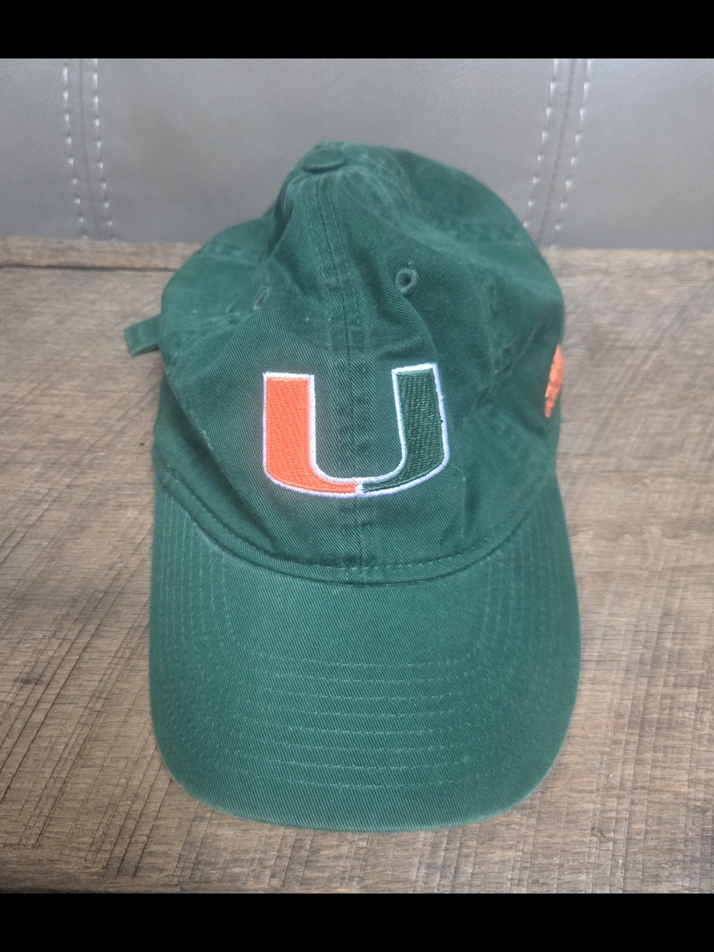 Miami Hurricanes ADIDAS Green Baseball Cap Hat One Size Adjustable